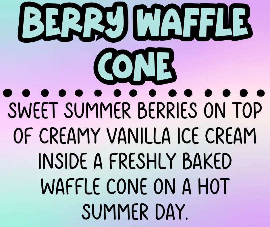 Berry Waffle Cone *FINAL STOCK*