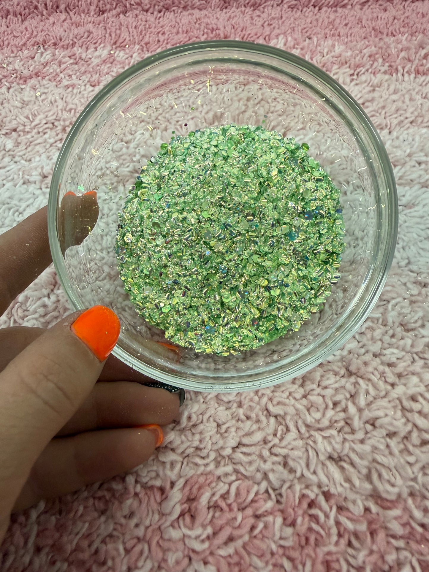 Jeweled Green Apple - Chunky Mix Glitter