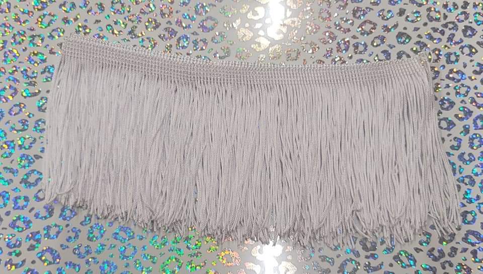 4" White Fringe