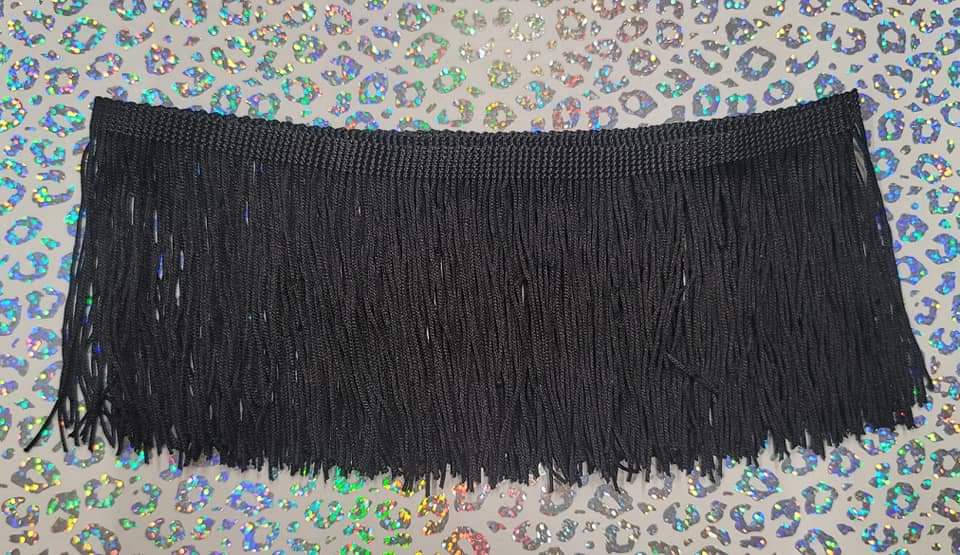 4" Black Fringe