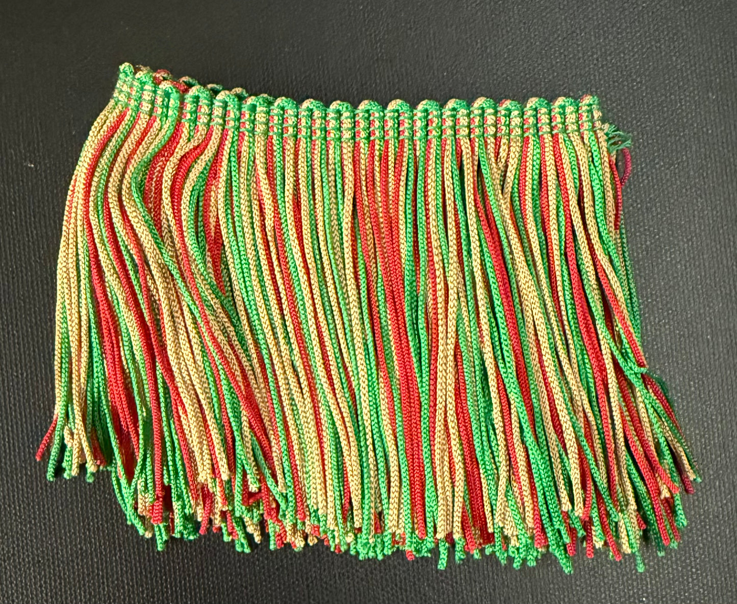 4" Red, Green, & Gold Fringe
