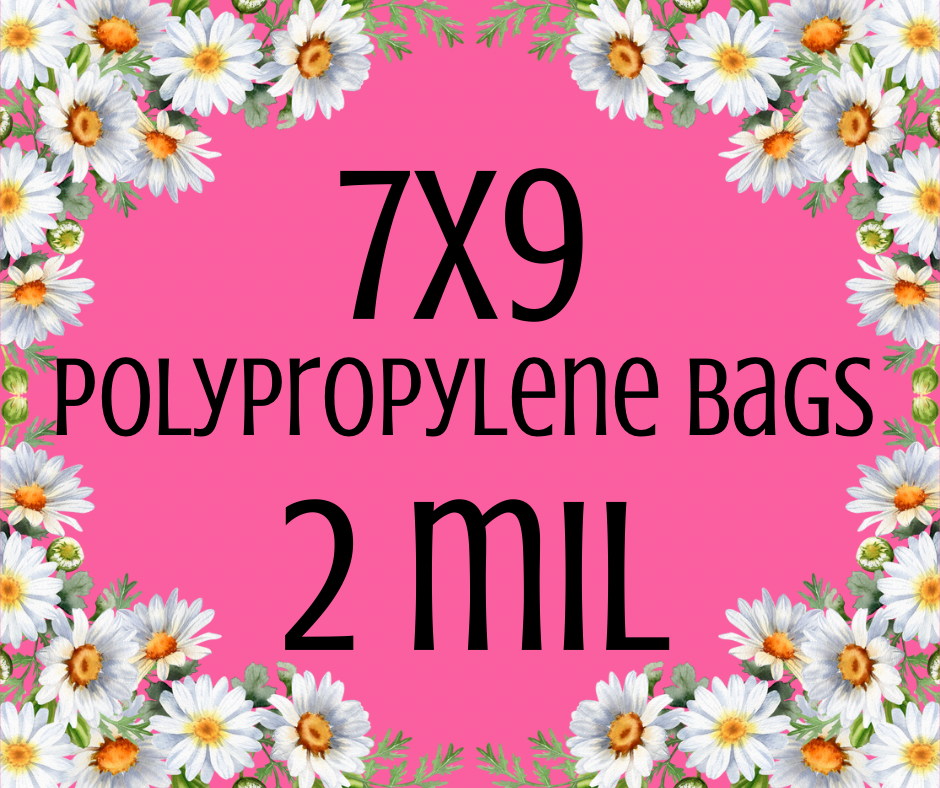 7x9 Polypropylene Bags (2 mil)