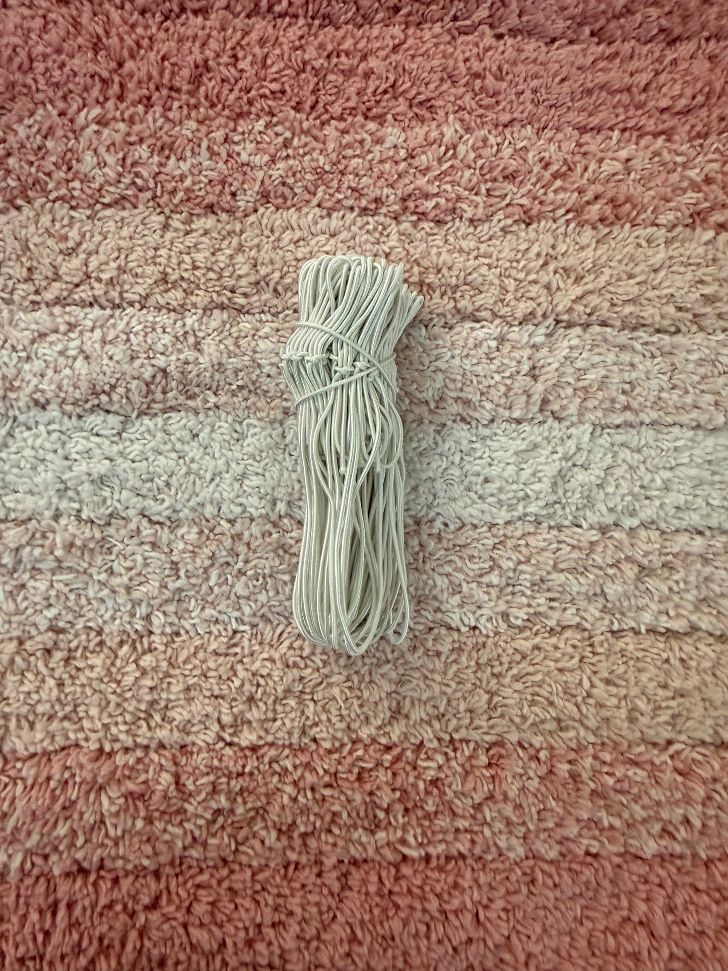 10" White Elastic Stretch Loops