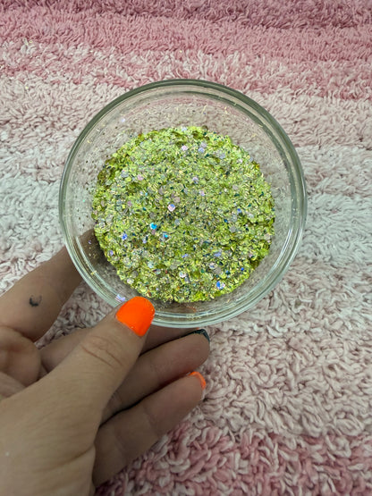Jeweled Kiwi - Chunky Mix Glitter