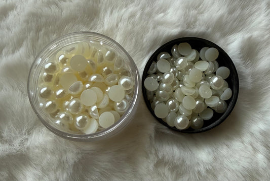 6mm Flatback Pearls