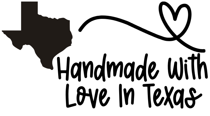 2.25" x 1.25" Handmade With Love- State Label (50 in a Bundle)