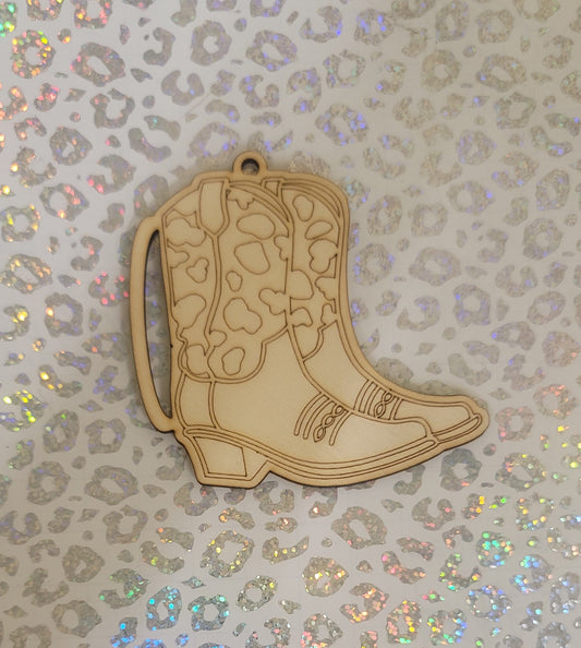 unfinished macrame cowboy boot
