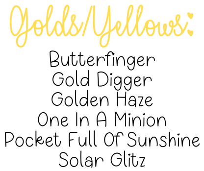 Glitter Dust Sample Bundles