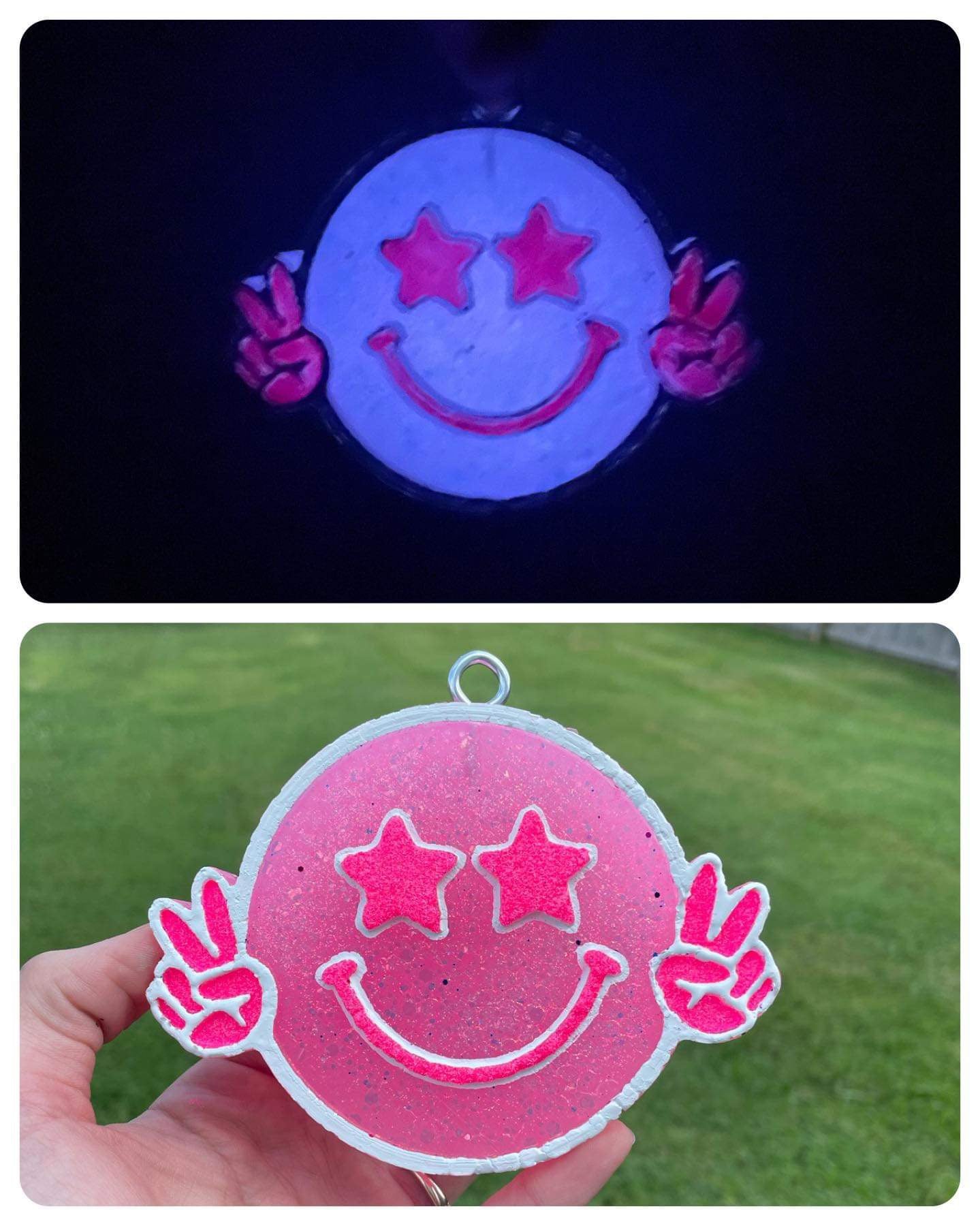 Pink- Glow in the Dark Powder