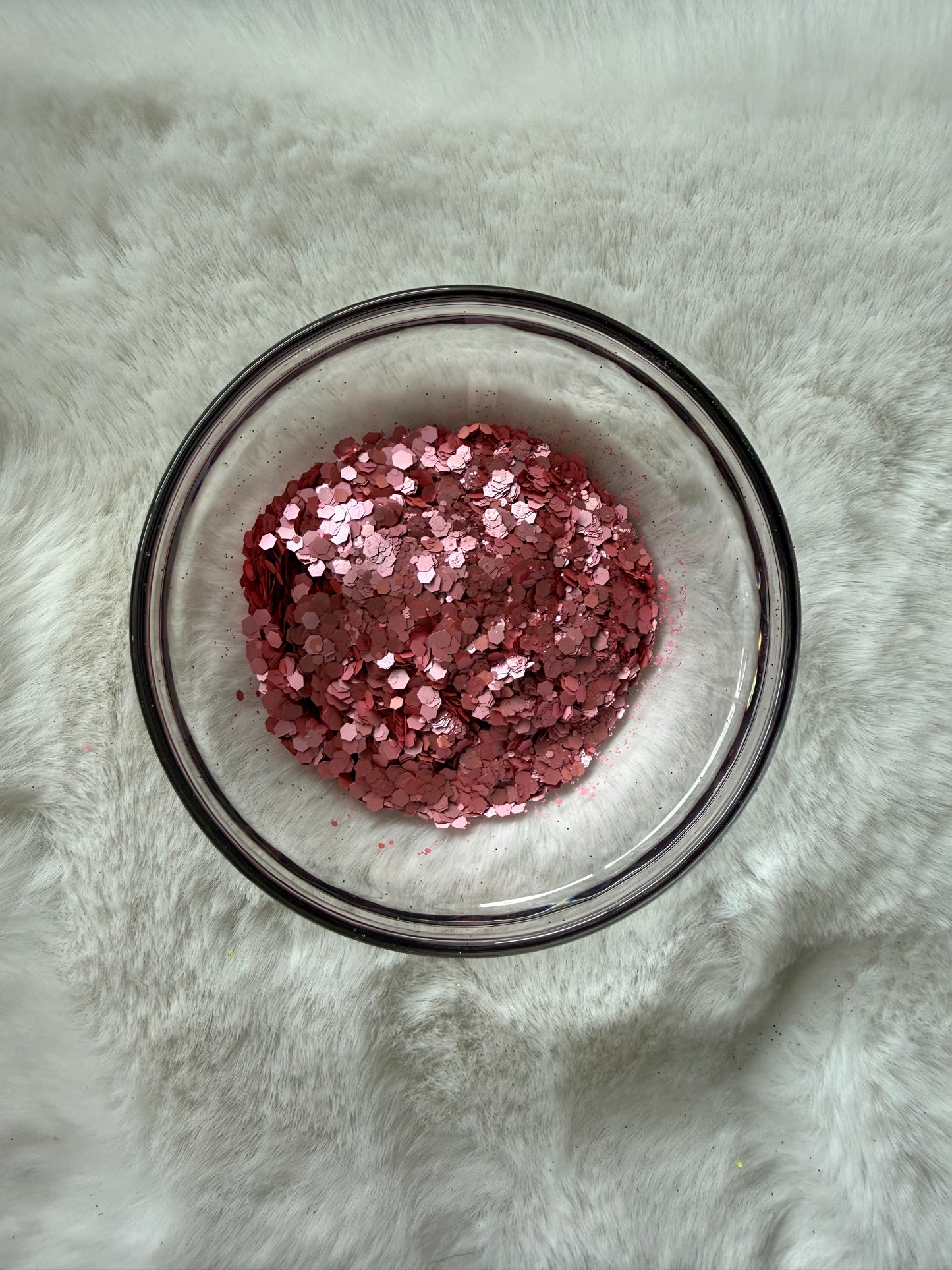 Pink Cashmere - Chunky Mix Glitter