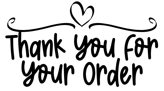 2.25" x 1.25" Thank You For Your Order Label - 100 Labels In A Bundle