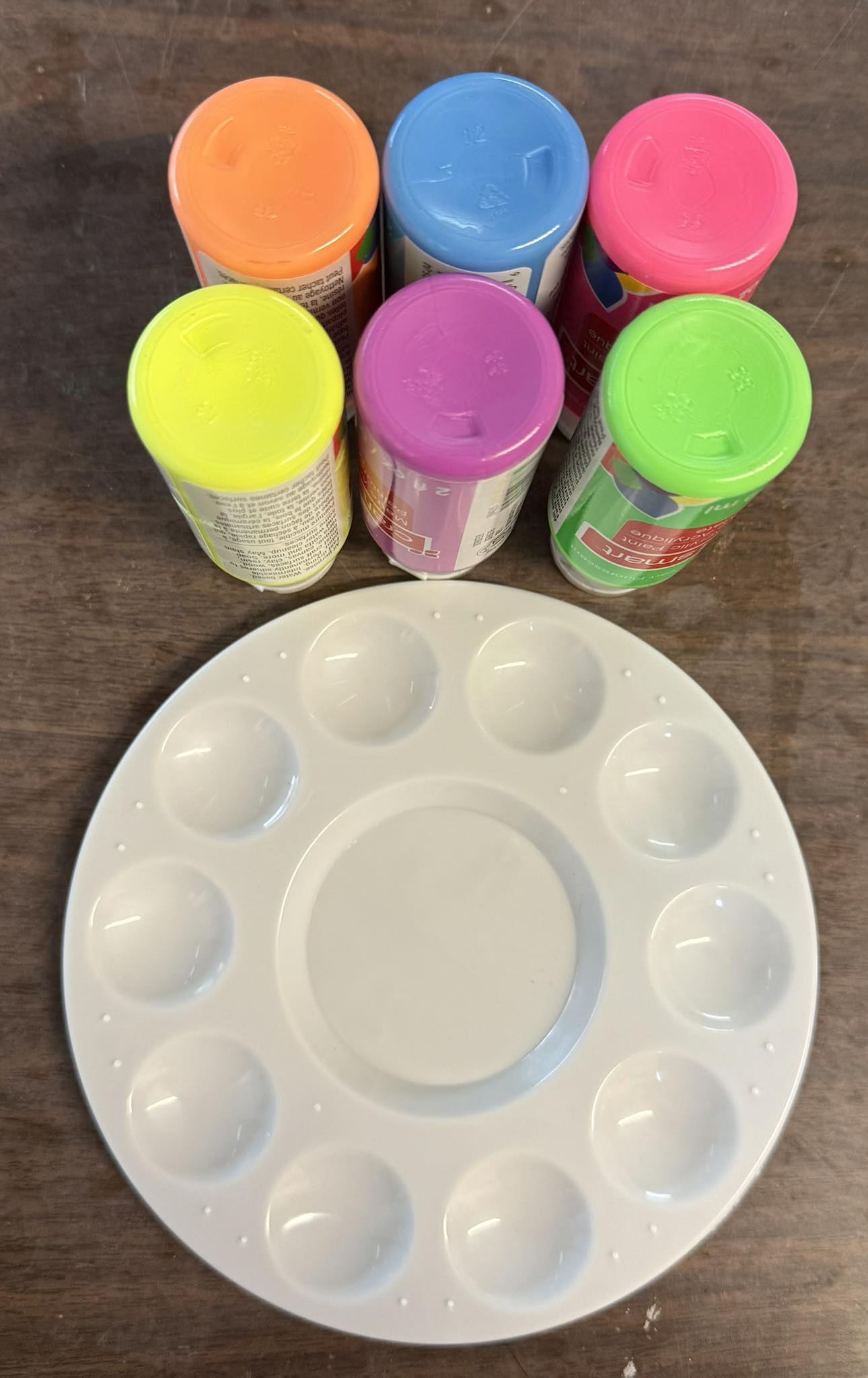 Neon Paint Set (6 Colors + 1 Palette)