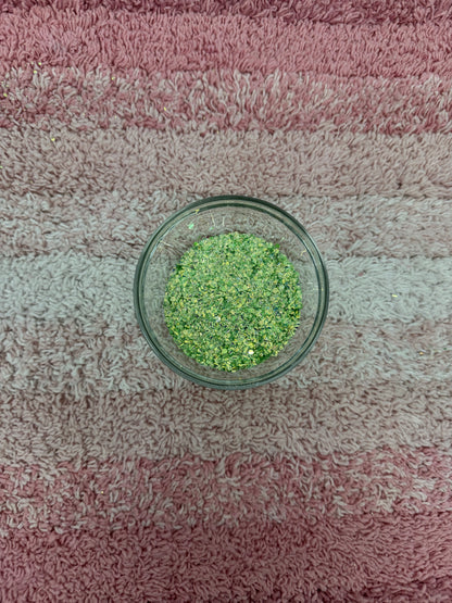 Jeweled Green Apple - Chunky Mix Glitter