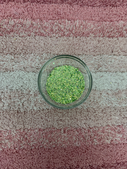 Jeweled Green Apple - Chunky Mix Glitter