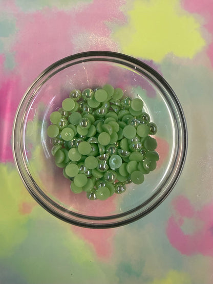 8mm Flatback Pearls