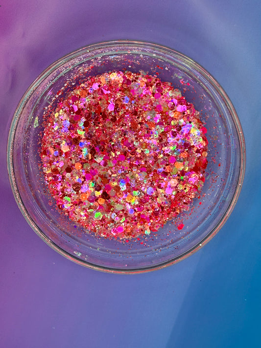 Strawberry Wine - Chunky Mix Glitter