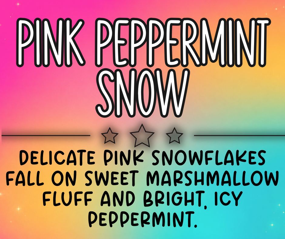 Pink Peppermint Snow