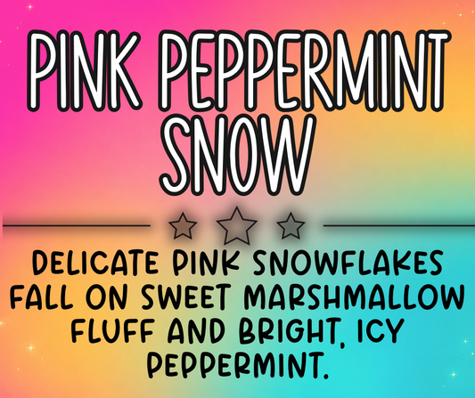 Pink Peppermint Snow