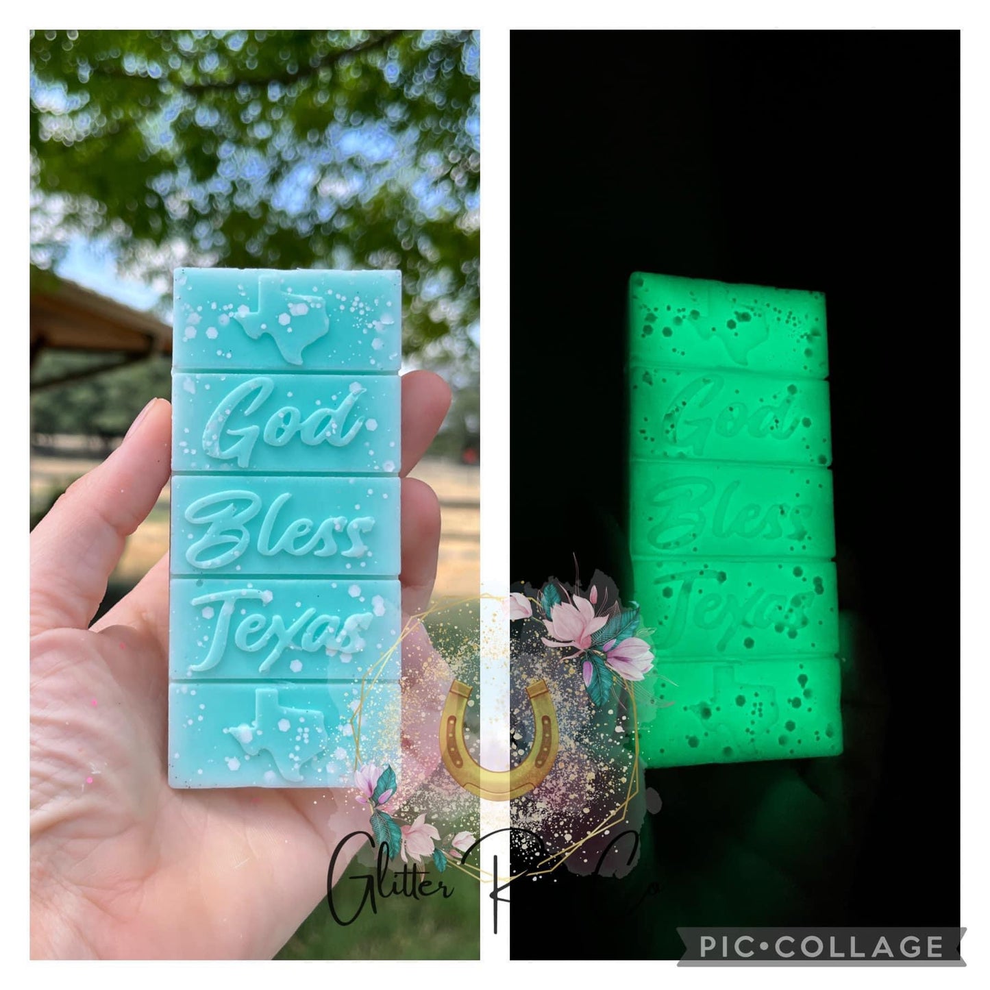 Blue/Teal- Glow In The Dark Powder