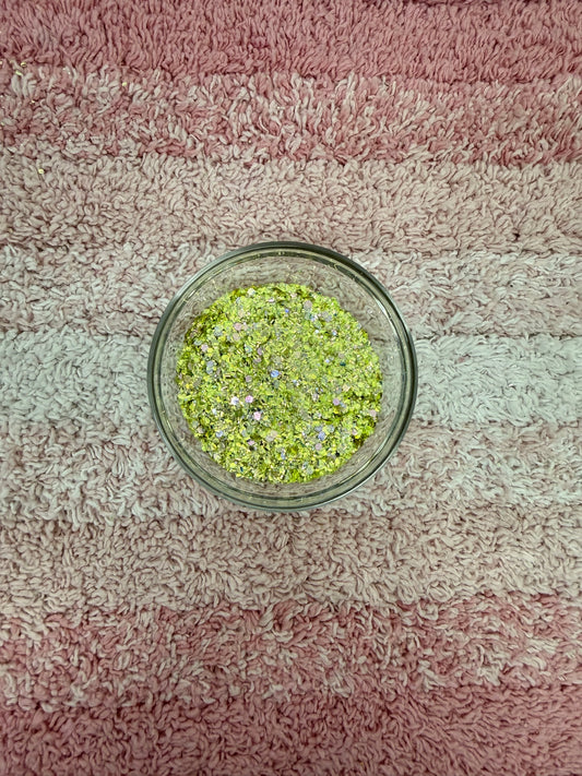 Jeweled Kiwi - Chunky Mix Glitter
