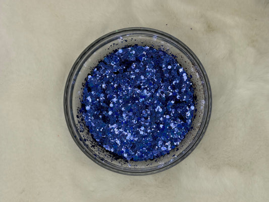 Blue Heat - Chunky Mix Glitter