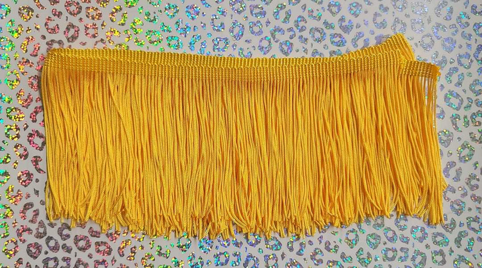 4" Bright Mustard Fringe