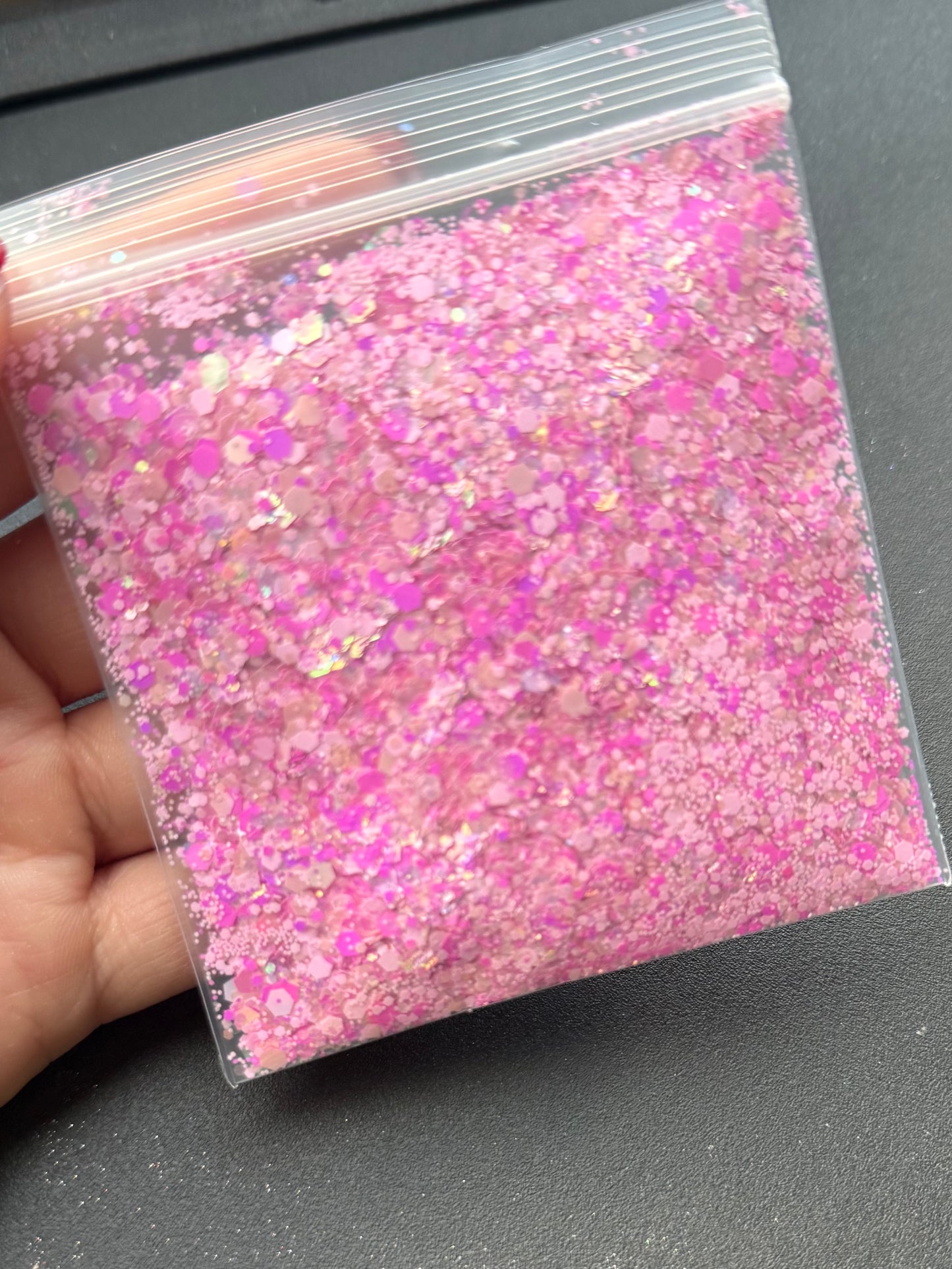 Pink Diamond - Chunky Mix Glitter