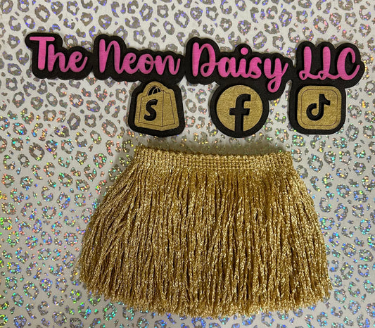 4" Metallic Gold Fringe