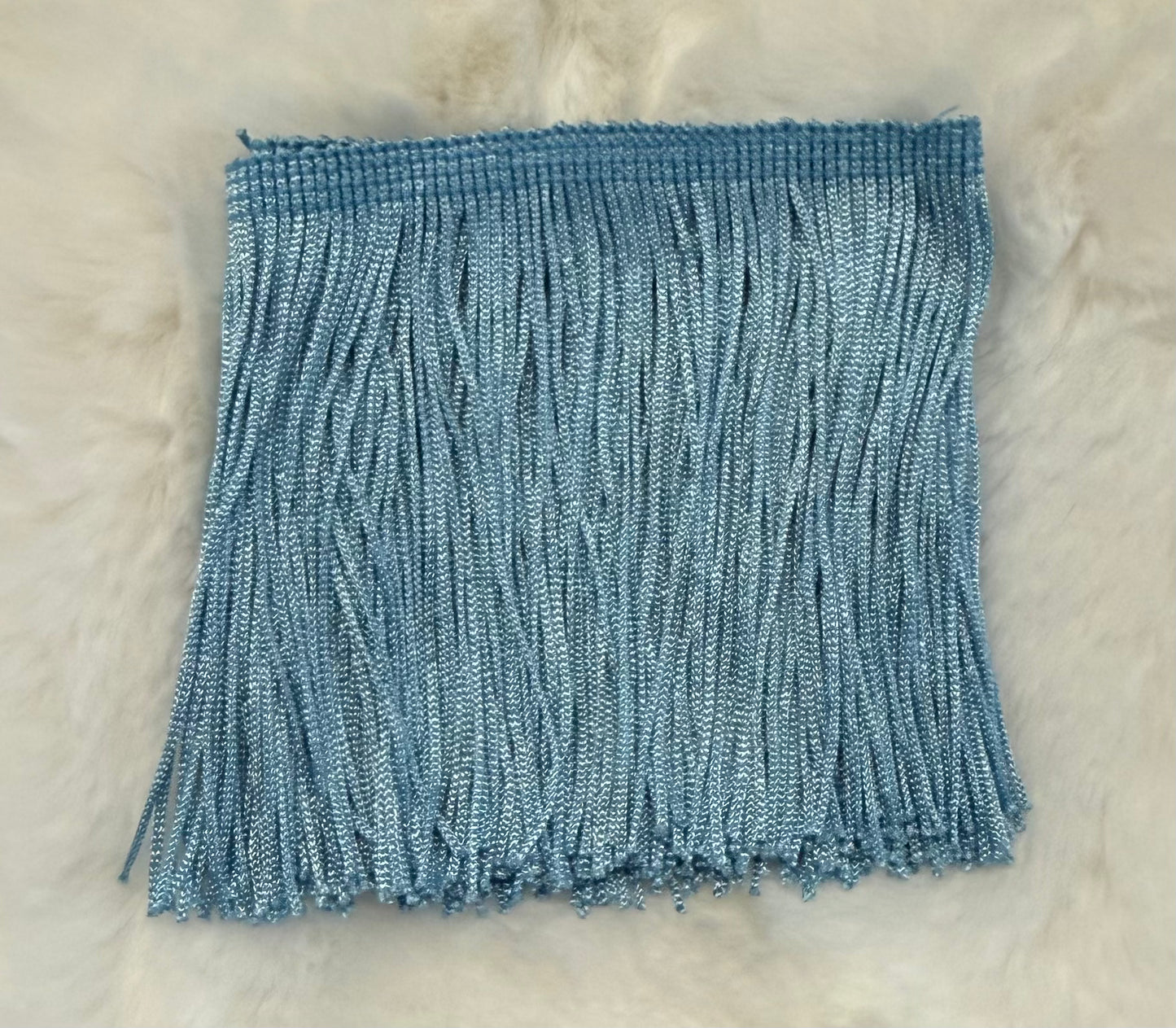 4" Light Blue Fringe