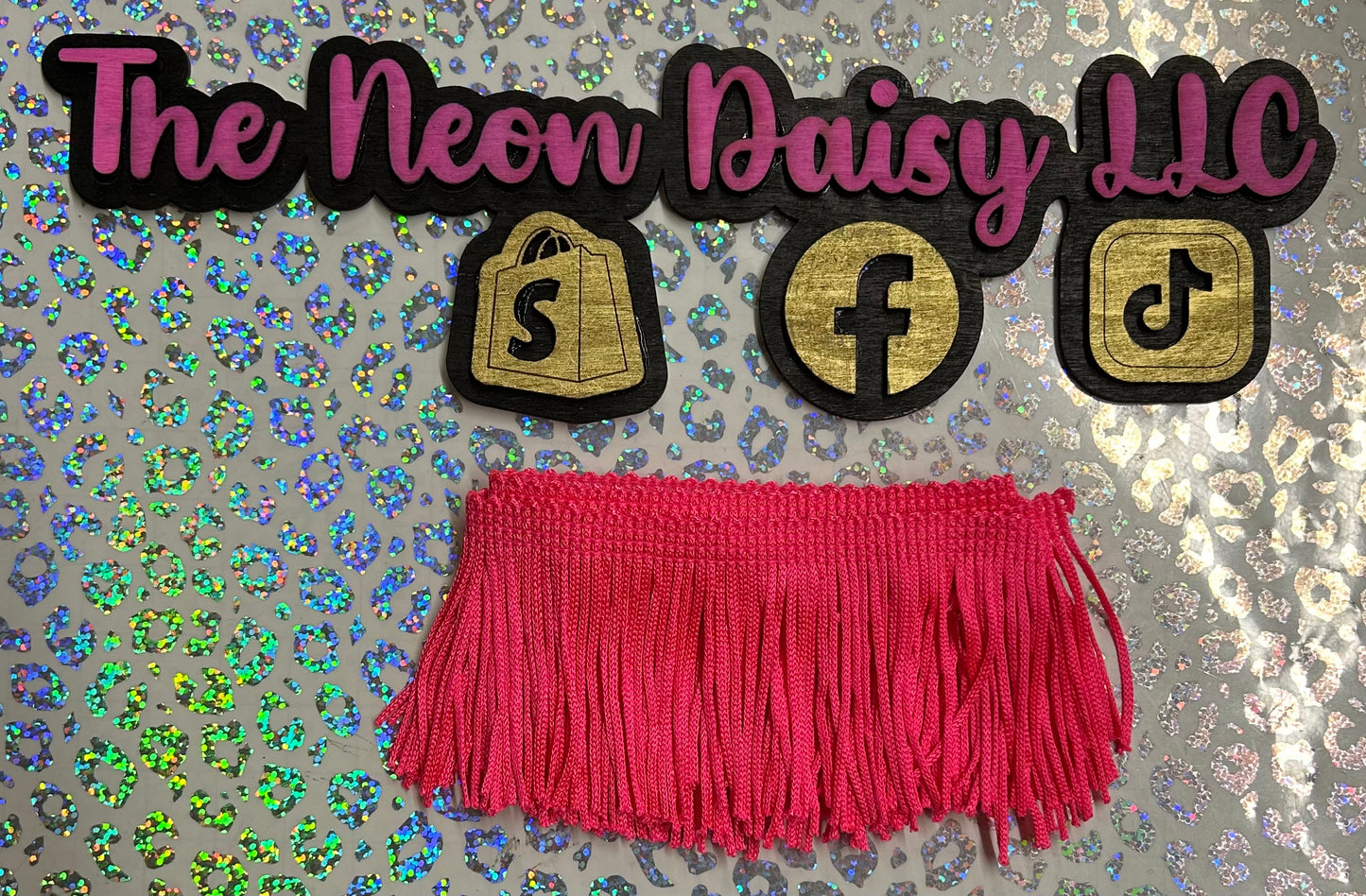 2” Neon Pink Fringe