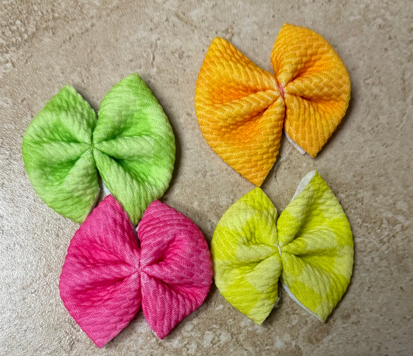 Neon Checkered Mix - Bullet Bow