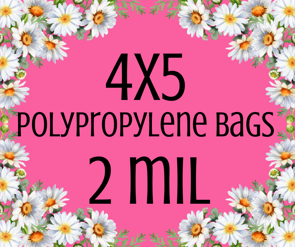 4x5 Polypropylene Bags (2 mil)
