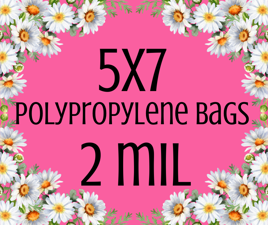 5x7 Polypropylene Bags (2 mil)