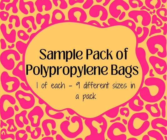 Sample Pack of Polypropylene Bags