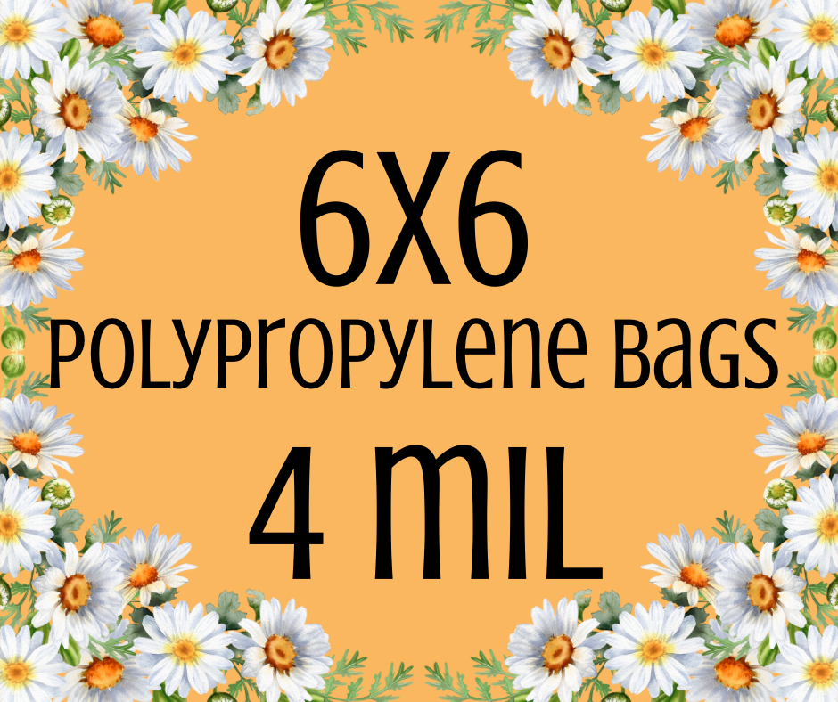 6x6 Polypropylene Bags (4 mil)