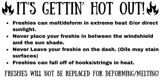 Heat Warning Label - 100 Labels In A Bundle
