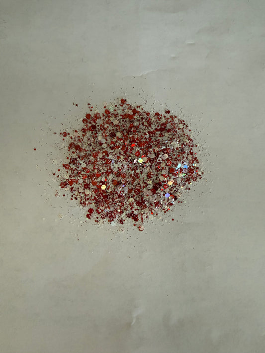Peppermint Kisses - Chunky Mix Glitter