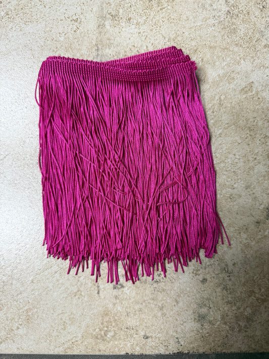 6” Magenta Fringe **FINAL STOCK**