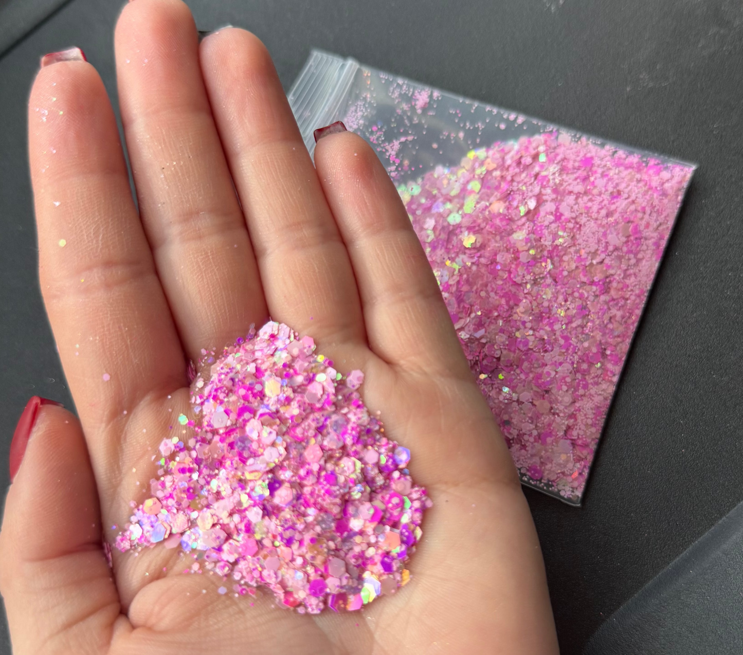 Pink Diamond - Chunky Mix Glitter