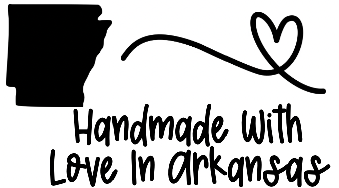 2.25" x 1.25" Handmade With Love- State Label (50 in a Bundle)