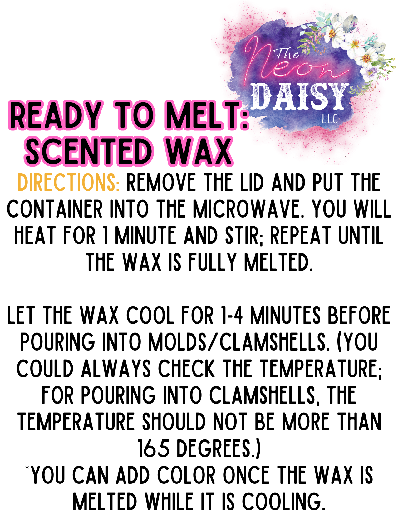 Ready To Melt: Scented Wax (CONTINUED)