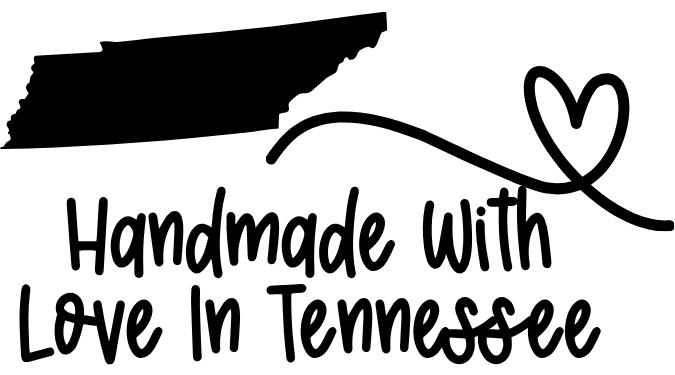 2.25" x 1.25" Handmade With Love- State Label (50 in a Bundle)