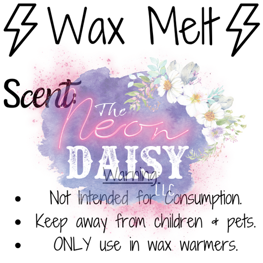 2"x2" Square - Wax Melt Warning/Scent Label- 100 Labels in a Bundle.