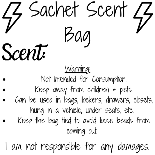 2"x2" Square - Sachet Scent Warning/Scent Label- 100 Labels In A Bundle